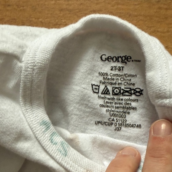 George Classic White Kids' Tee - Picture 2 of 6